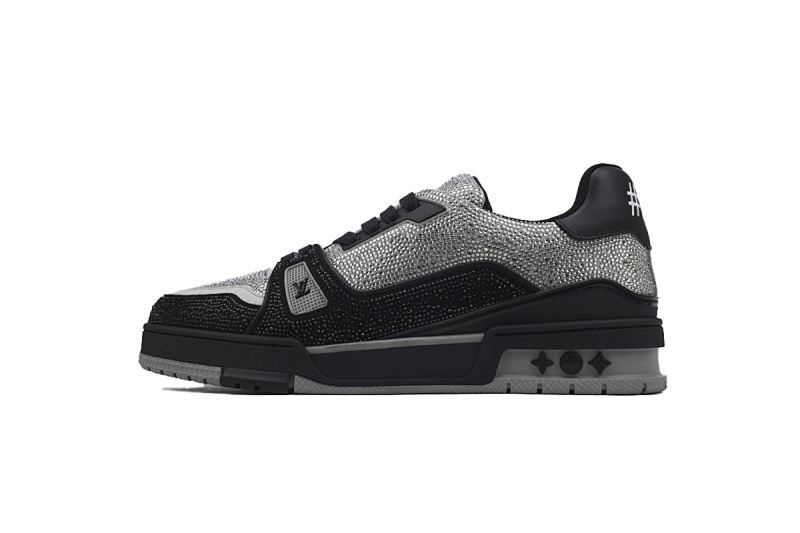 Zapatillas LOUIS VUITTON plateadas y negras
