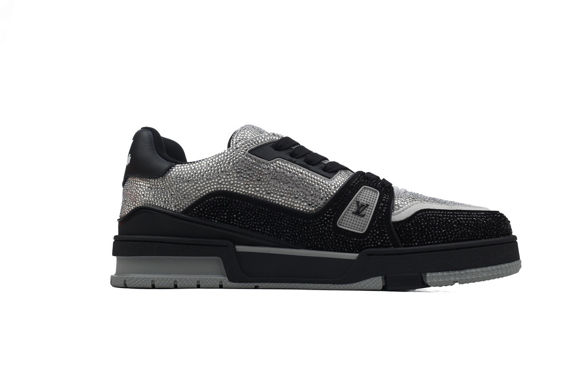 Zapatillas LOUIS VUITTON plateadas y negras