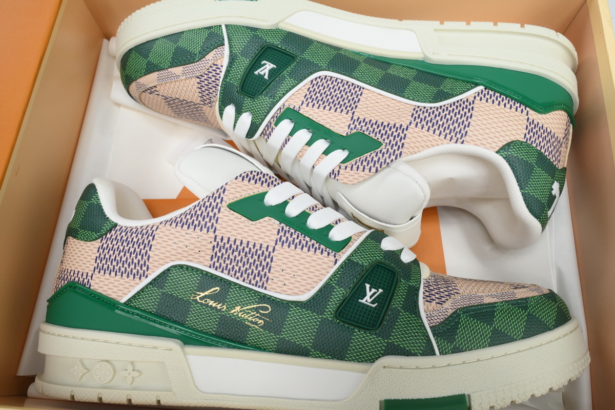 Tênis Louis Vuitton Branco e Verde