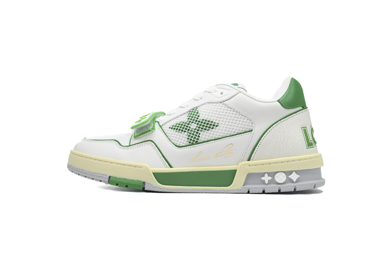 Tênis Louis Vuitton Branco e Verde