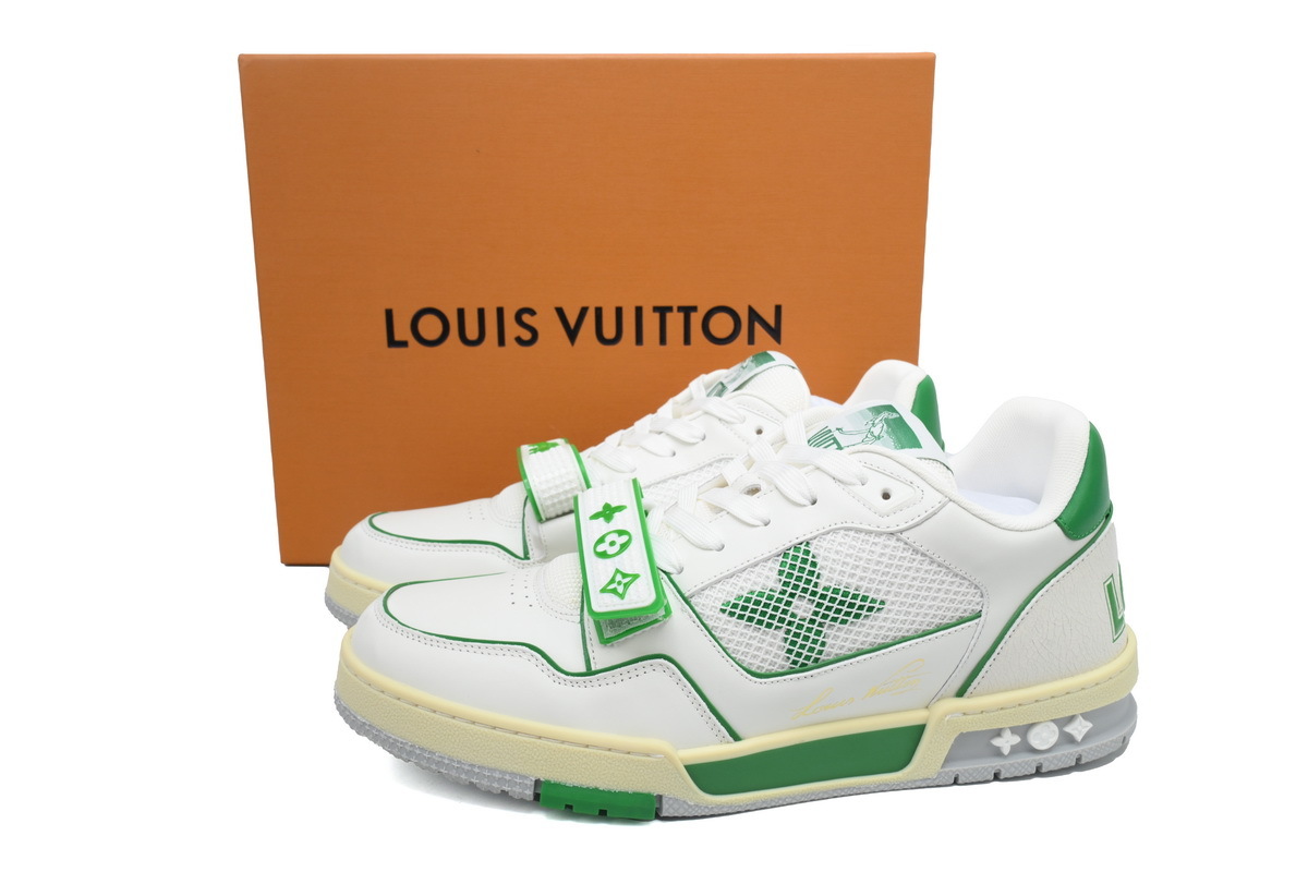 Tênis Louis Vuitton Branco e Verde