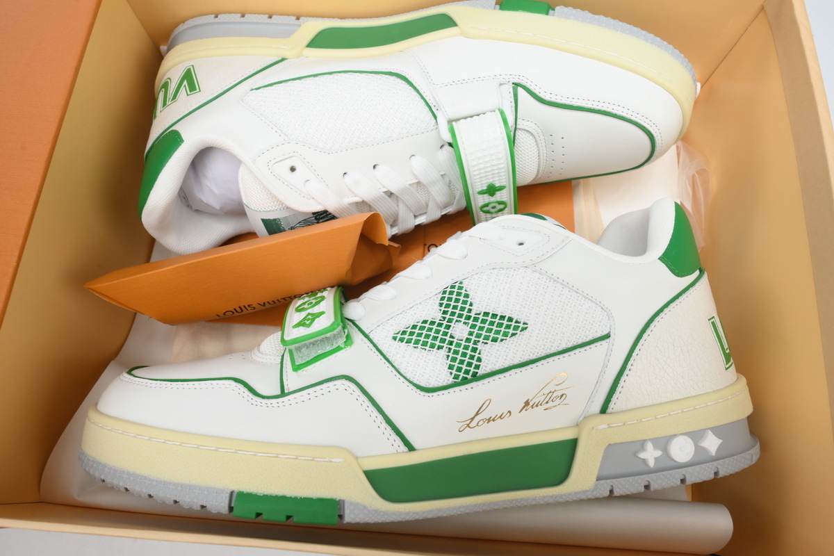 Tênis Louis Vuitton Branco e Verde