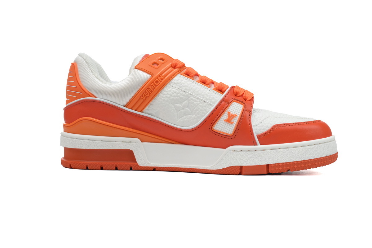 Tênis Louis Vuitton Branco e Laranja