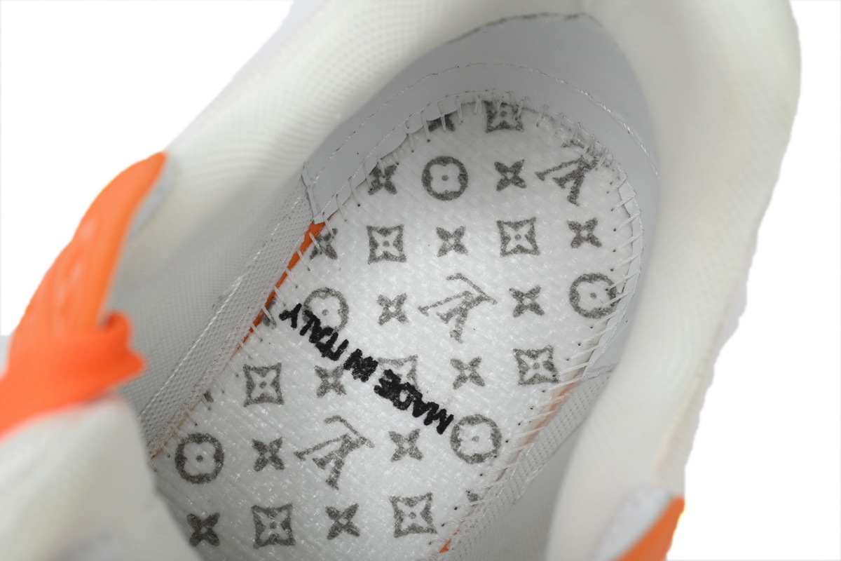 Tênis Louis Vuitton Branco e Laranja