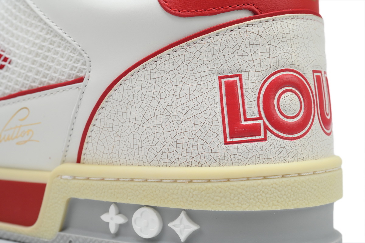 Tênis Louis Vuitton Branco e Vermelho