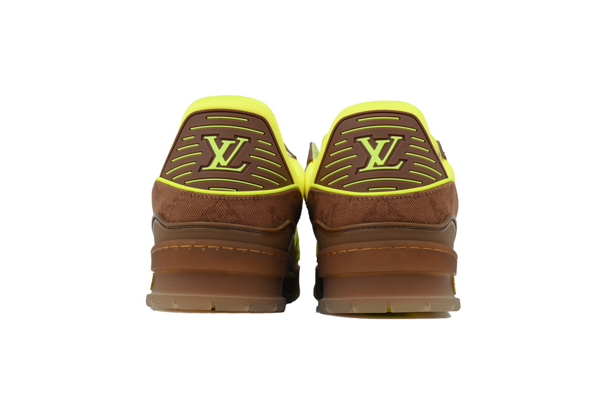 Tênis Louis Vuitton Amarelo e Marrom