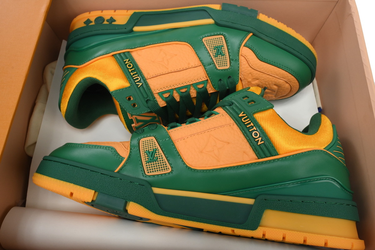 Baskets Louis Vuitton Jaune-Vert