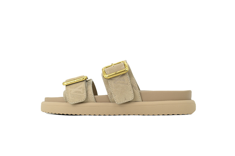 LOUIS VUITTON Venice Mule Shoes Beige