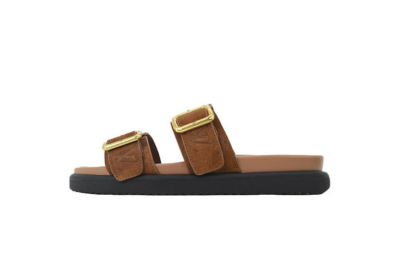 LOUIS VUITTON Venice Mule Shoes Brown