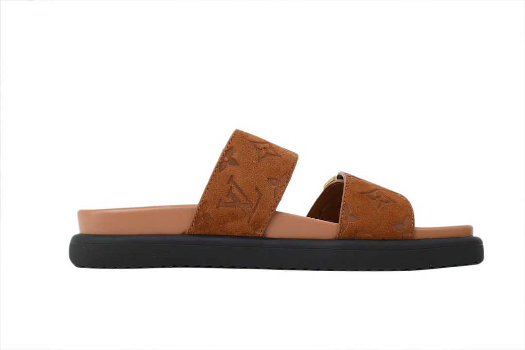 LOUIS VUITTON Venice Mule Shoes Brown