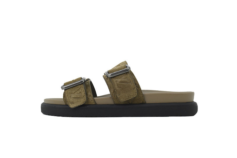 LOUIS VUITTON Venice Mule Shoes Khaki