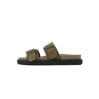 LOUIS VUITTON Venice Mule Shoes Khaki 01