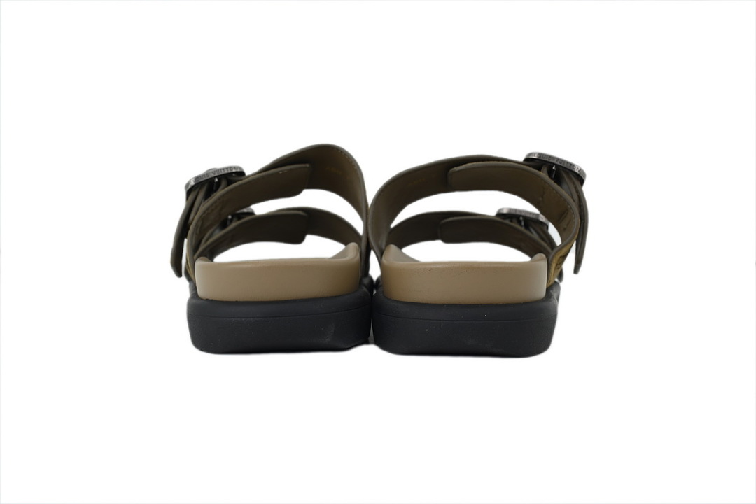 LOUIS VUITTON Venice Mule Shoes Khaki
