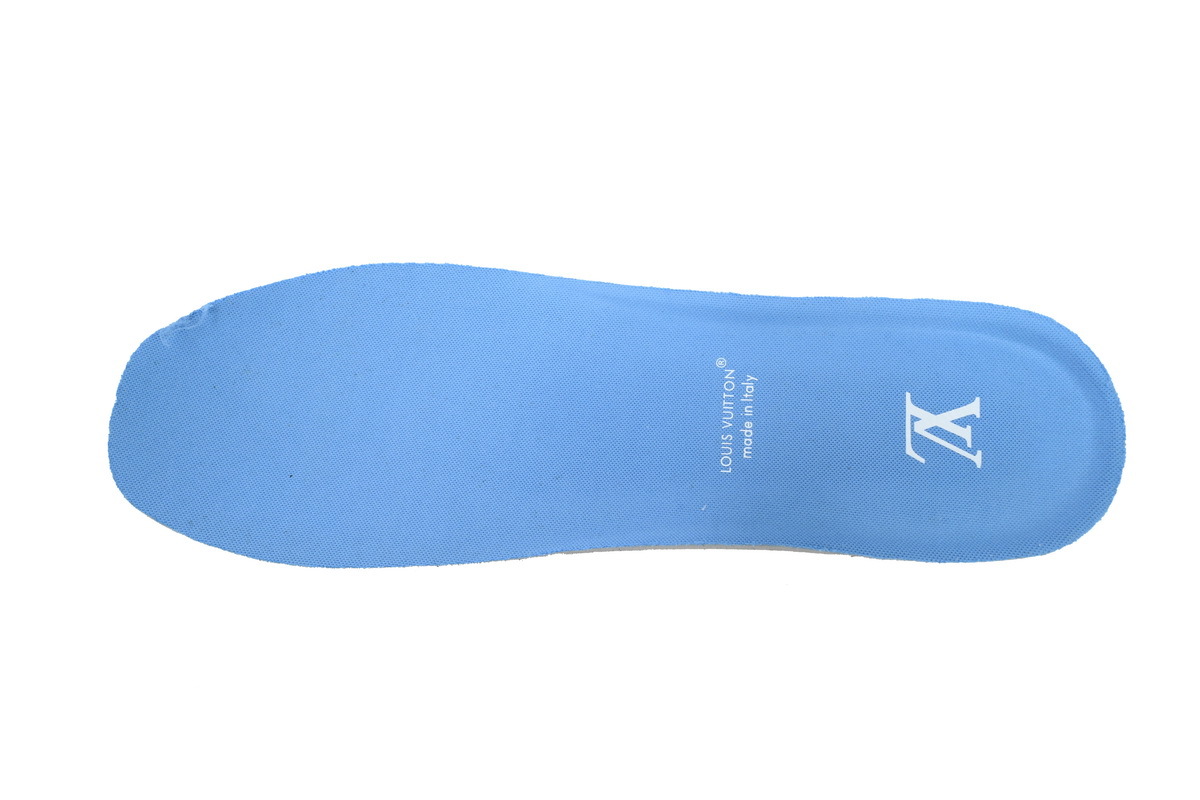 Louis Vuitton LV Trainer Maxi Style White Blue Leather Sneaker