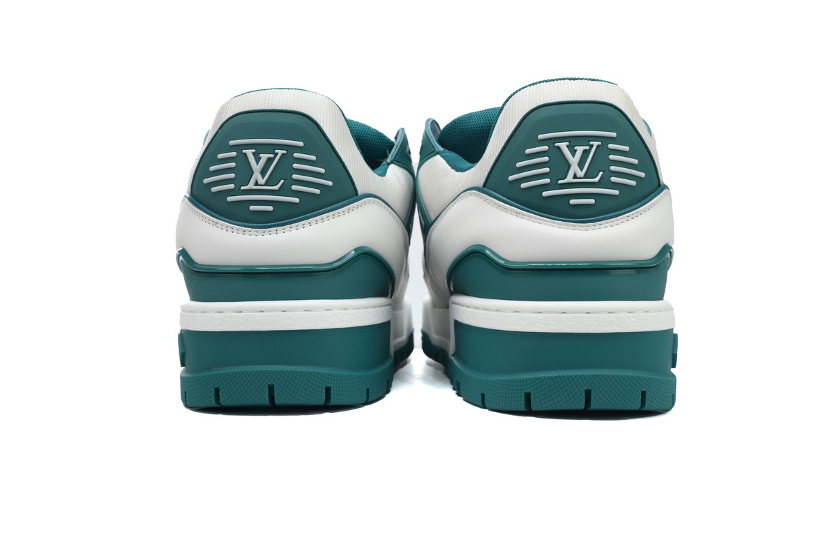 Louis Vuitton LV Trainer Maxi White Green Leather Sneaker