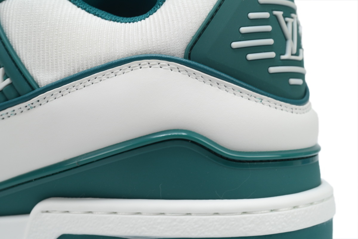 Louis Vuitton LV Trainer Maxi White Green Leather Sneaker