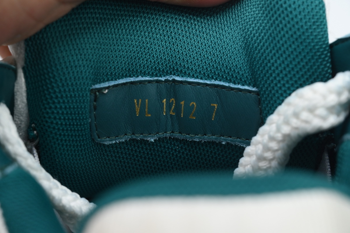 Louis Vuitton LV Trainer Maxi White Green Leather Sneaker