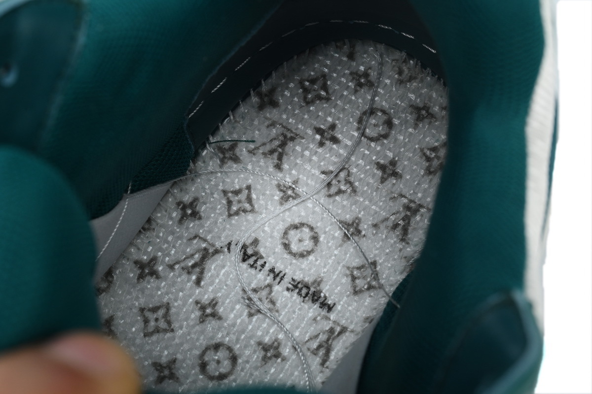 Louis Vuitton LV Trainer Maxi White Green Leather Sneaker