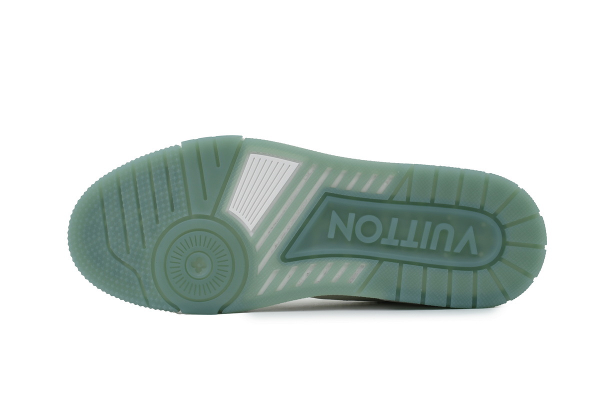 Louis Vuitton White Green Rivets