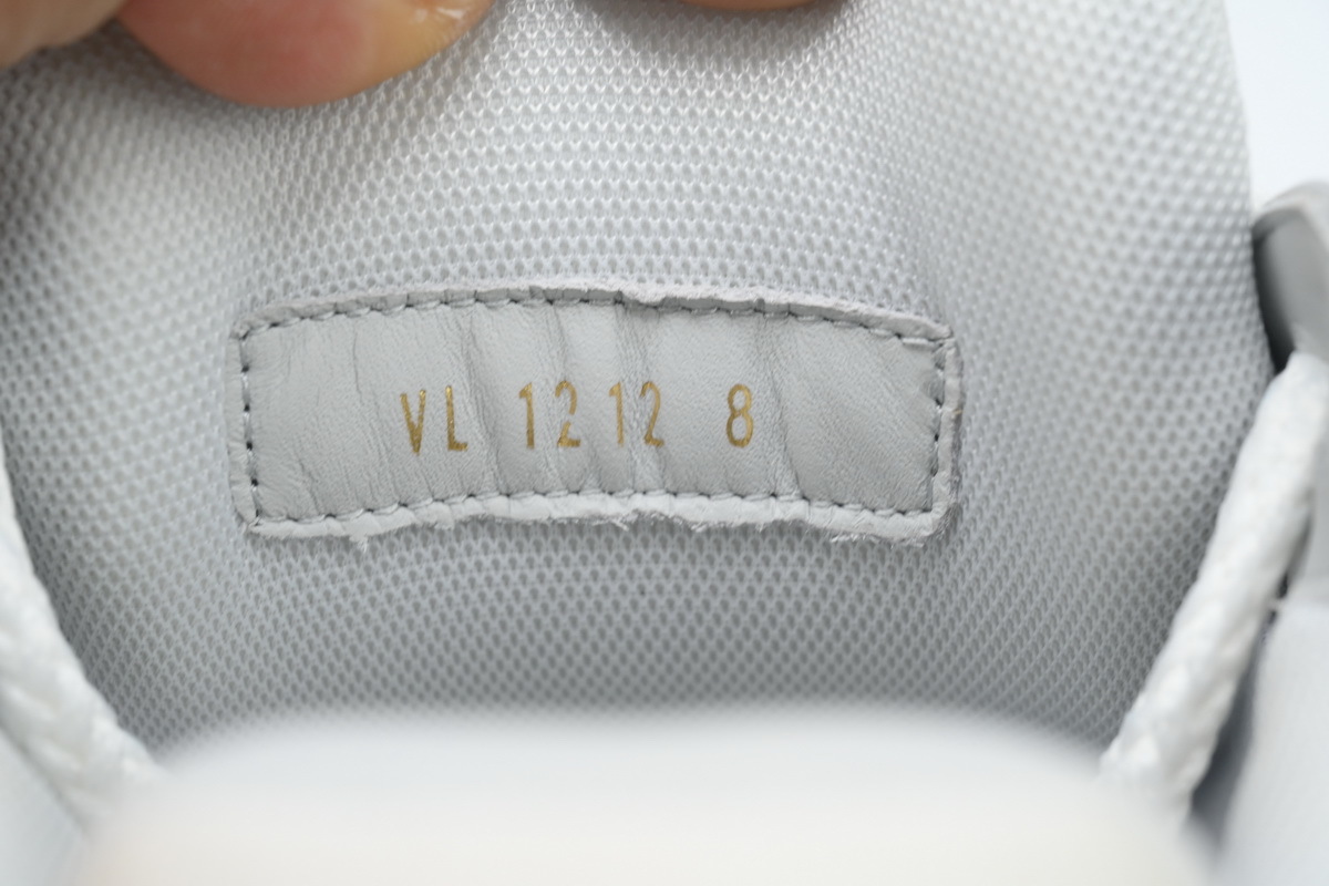 Louis Vuitton LV Trainer Maxi White Gray Leather Sneaker