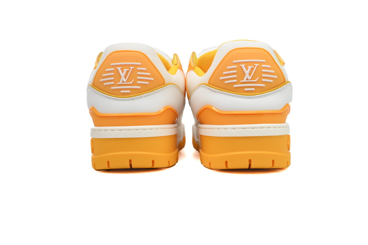Louis Vuitton LV Trainer Maxi White Orange Sneakers