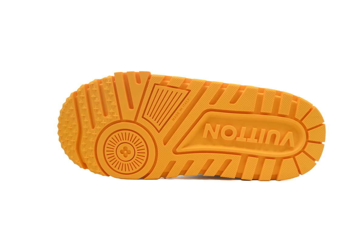 Louis Vuitton LV Trainer Maxi White Orange Sneakers