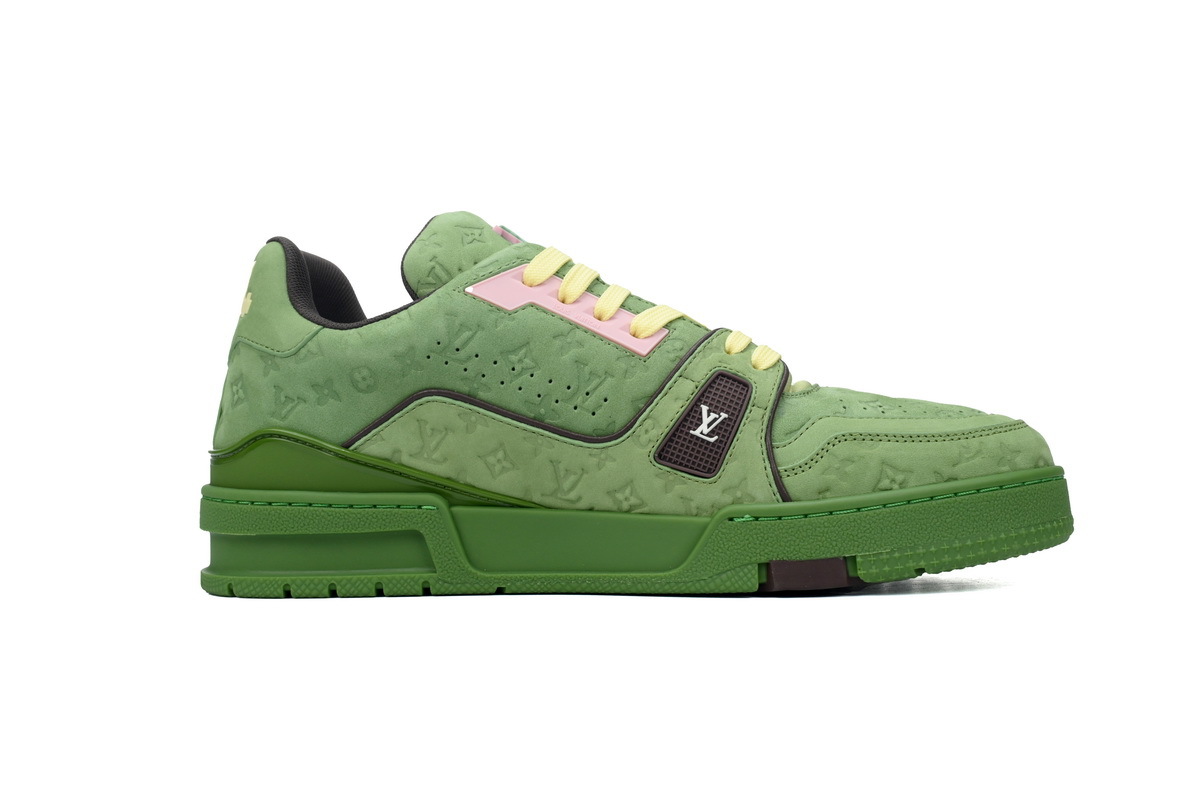 LV Trainer Sneaker Avocado Green 1ACXBE