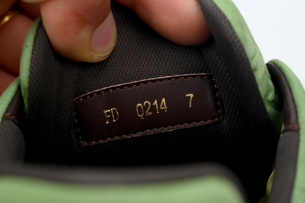LV Trainer Sneaker Avocado Green 1ACXBE