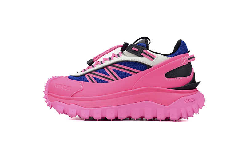 M00010 M2670 Moncler Trailgrip Leather Black Blue Pink