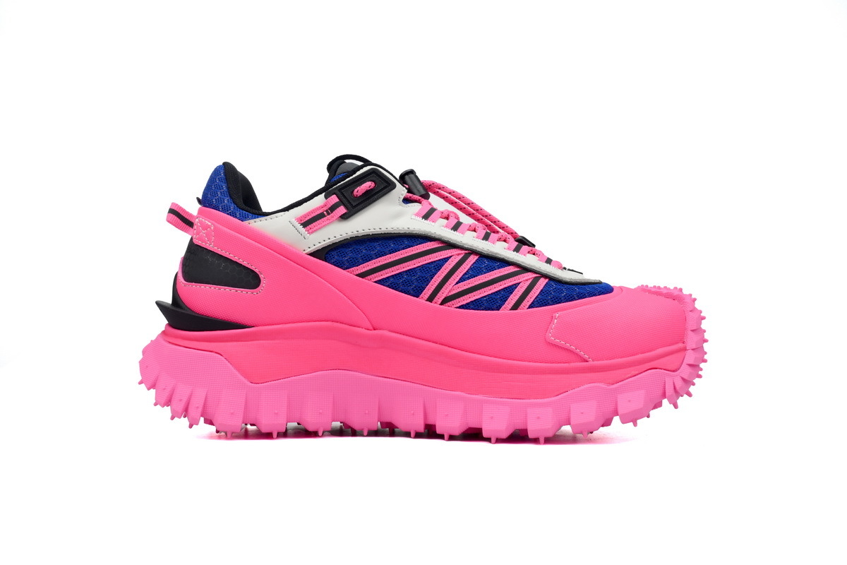 M00010 M2670 Moncler Trailgrip Leather Black Blue Pink