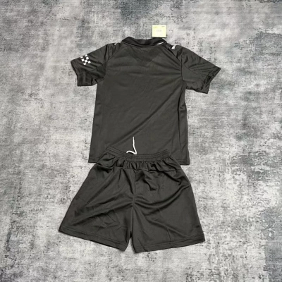 Manchester City Black Kids Polo Jersey Set 02