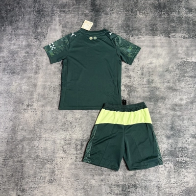 Manchester City Dark Green Kids Jersey Set 02