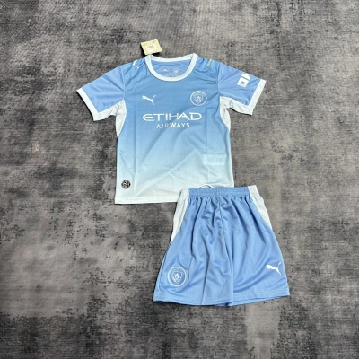 Manchester City Sky Blue Kids Jersey Set 01