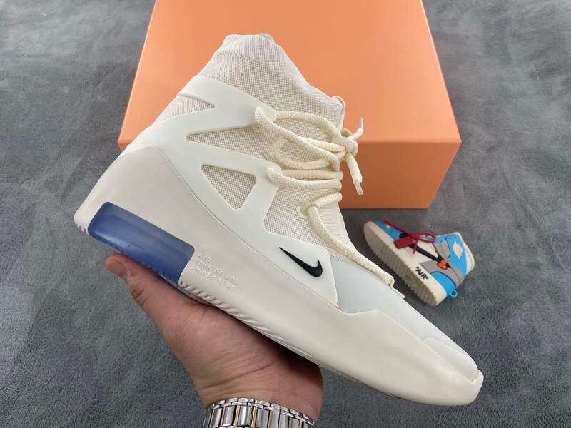 Nike Air Fear Of God 1 Sail Black FOG AR4237-100 