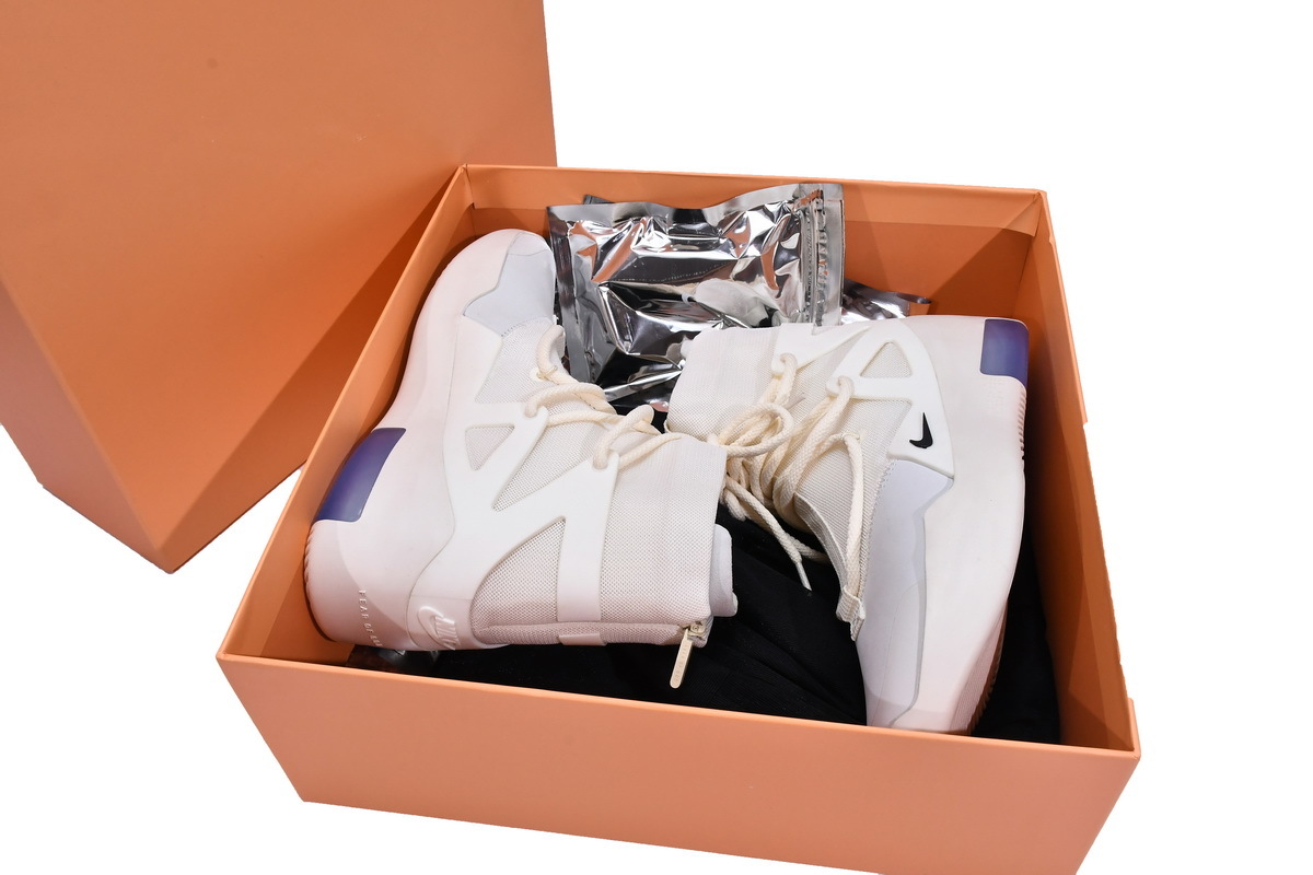 Nike Air Fear Of God 1 Sail Black FOG AR4237-100 