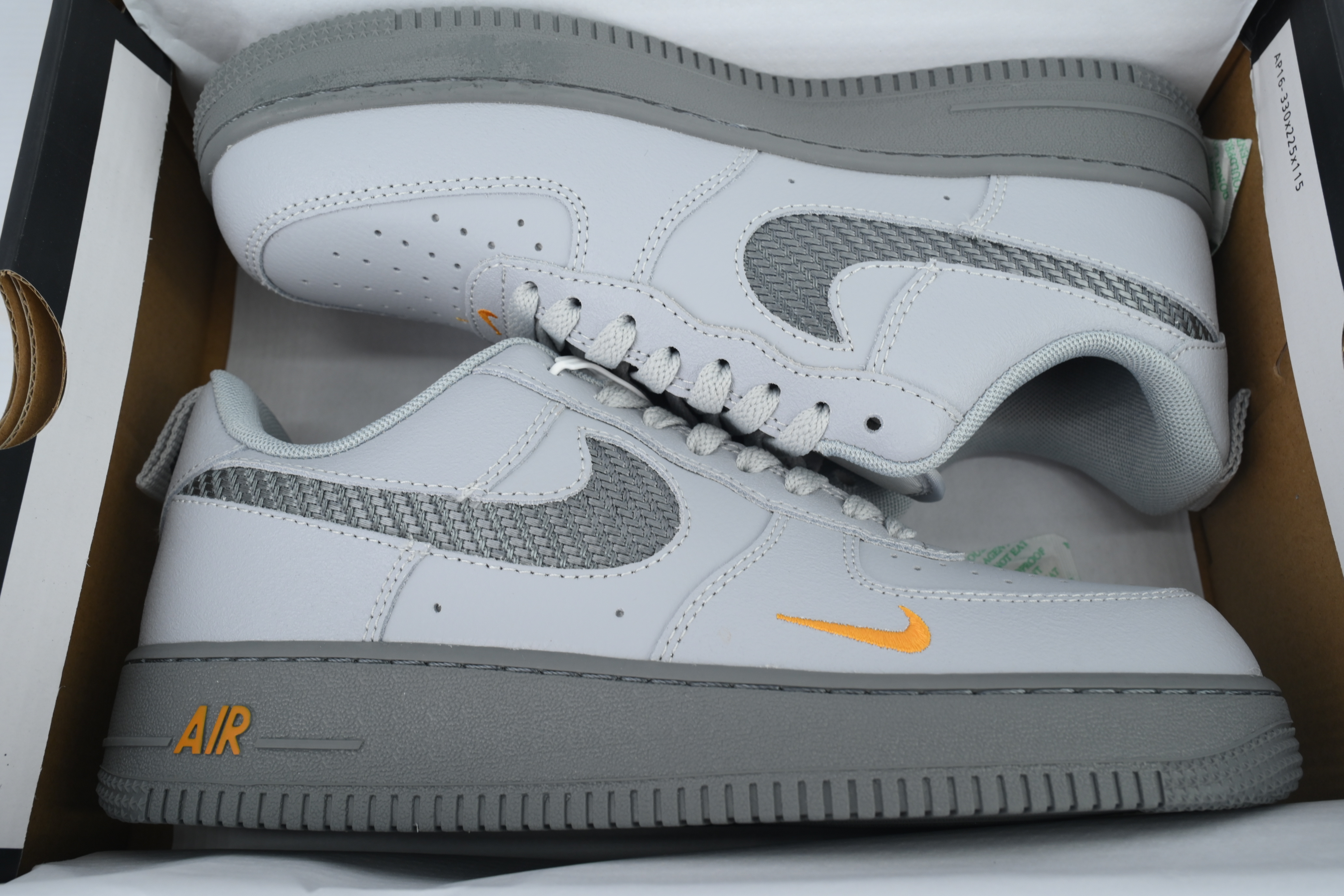 Nike Air Force 1 07 Low J22 White Grey Orang DR0155-001 