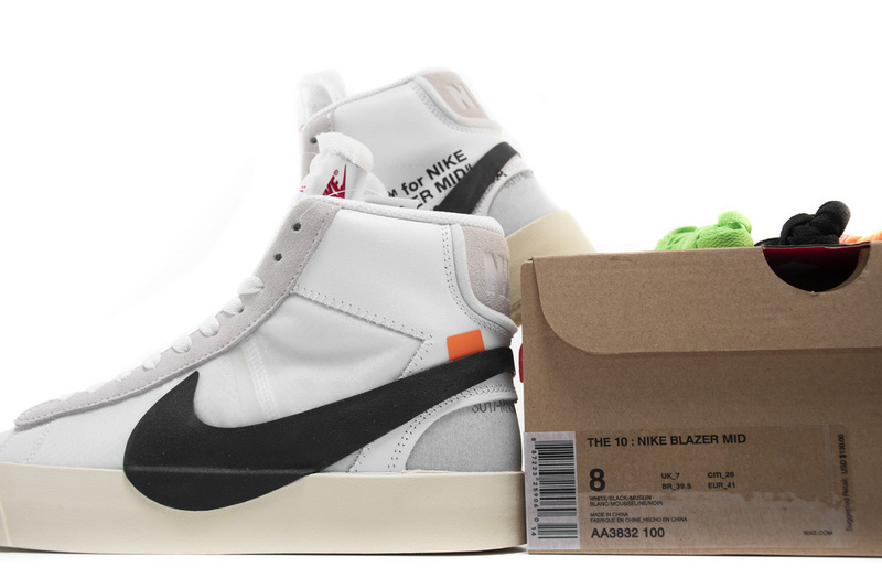 OFF WHITE  Nike Blazer Mid AA3832-100 Grim Reaper