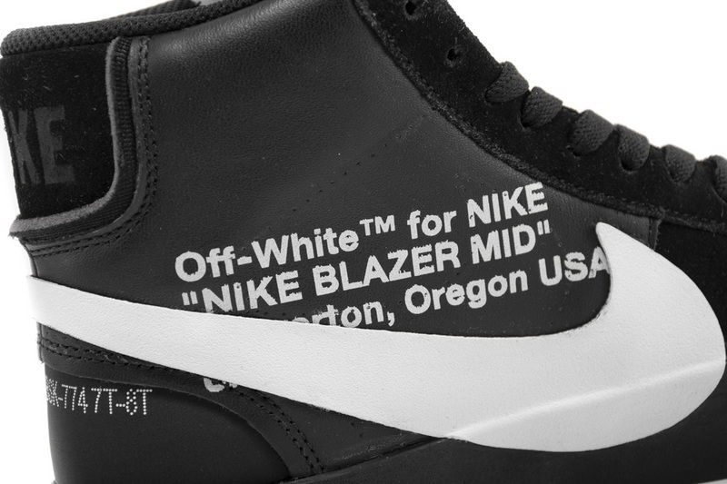 OFF WHITE Nike Blazer Mid AA3832-001 Black