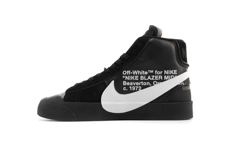 OFF WHITE Nike Blazer Mid AA3832-001 Black