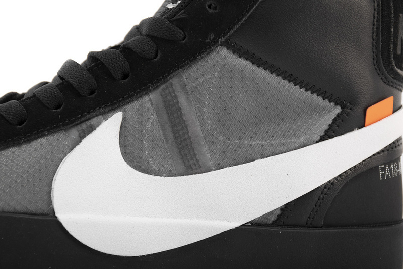 OFF WHITE Nike Blazer Mid AA3832-001 Black