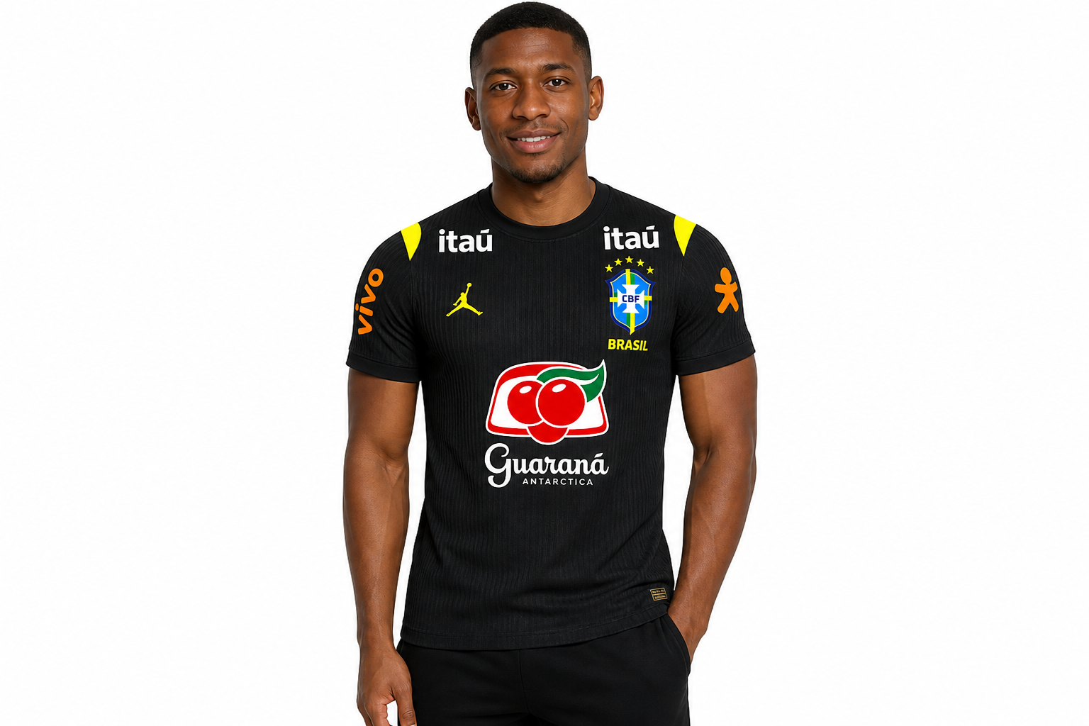 Player Version 2026 Training Kit Black All Sponsors Men's Size