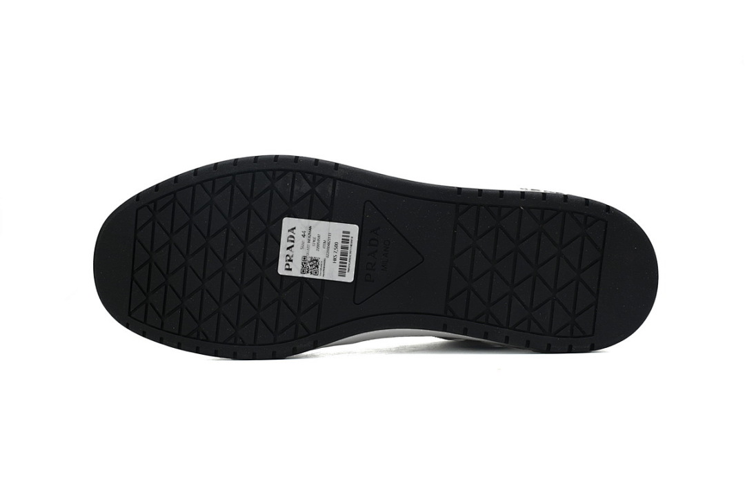 Tênis Prada Downtown de cano baixo, preto e branco