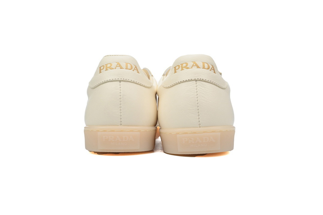 Baskets basses Prada Downtown, blanc riz