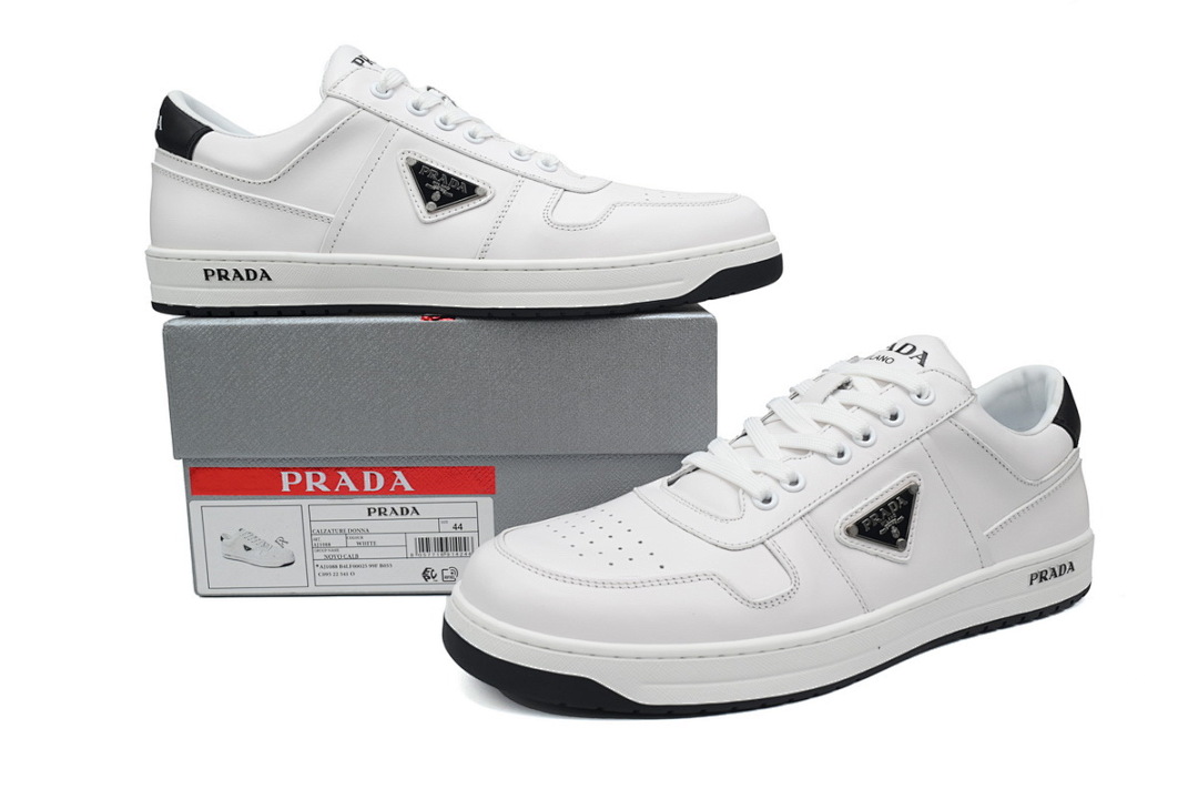 Baskets basses Prada Downtown, blanches