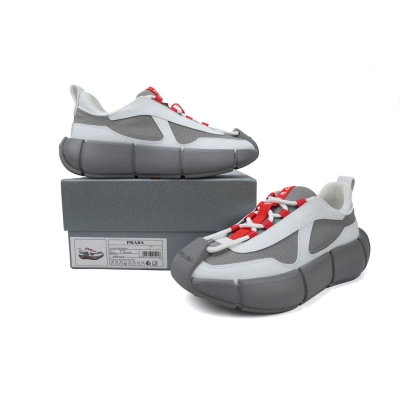 Baskets Prada gris et blanc 02