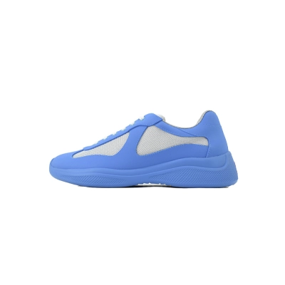Baskets Prada en caoutchouc bleu 01