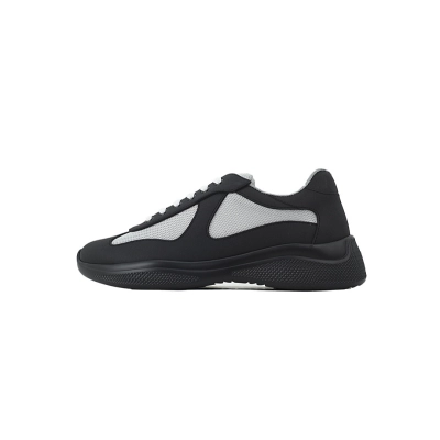 Baskets Prada en caoutchouc, noir carbone 01