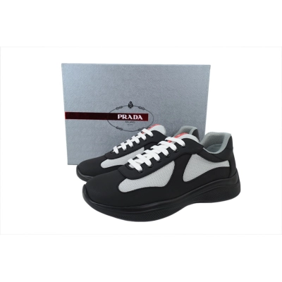 Baskets Prada en caoutchouc, noir carbone 02