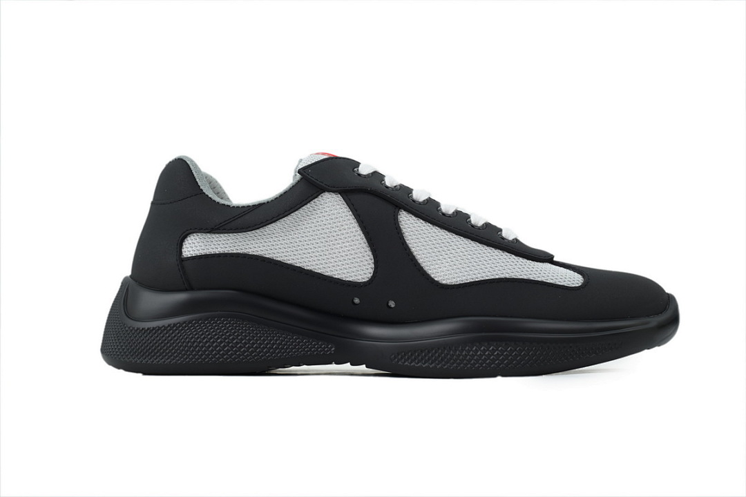 Zapatillas Prada de goma, negro carbón