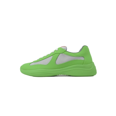 Baskets Prada en caoutchouc vert fluo 01